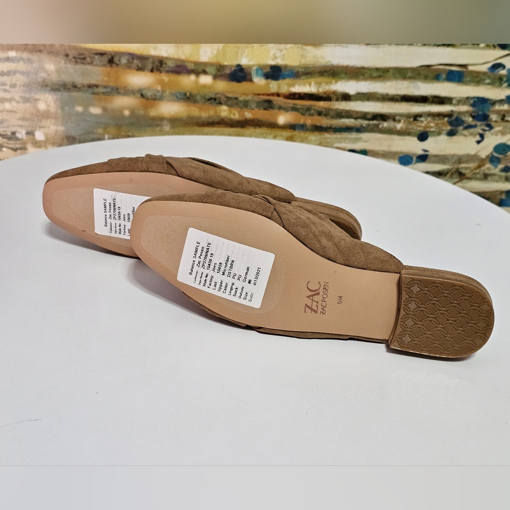 ZAC Zac POSEN Tan Mules - Picture 7 of 11